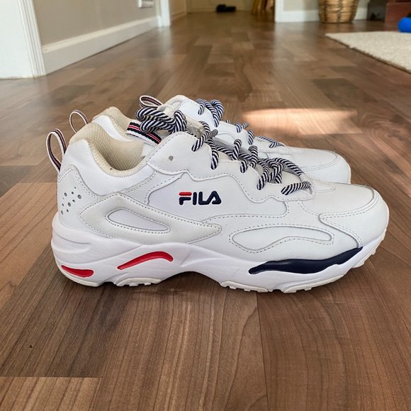 FILA Womens Ray Tracer White Running Shoes Sneakers Size 8.5 Excellent Condition - Picture 8 of 10